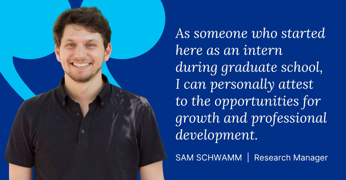 Sam Schwamm, Research Manager: 